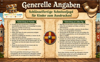 Wikinger Schnitzeljagd Kinder 5-8 Jahre | Schatzsuche zum Ausdrucken PDF