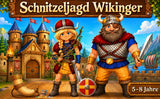 Wikinger Schnitzeljagd Kinder 5-8 Jahre | Schatzsuche zum Ausdrucken PDF