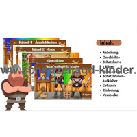 WIKINGER-SCHNITZELJAGD-5-8 JAHREN - SCHNITZELJAGD AUFGABEN ZUM AUSDRUCKEN PDF - schnitzeljagd-kinder