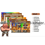 Wikinger-Schnitzeljagd-5-8 Jahren - schnitzeljagd aufgaben zum ausdrucken pdf - schnitzeljagd-kinder