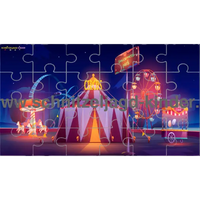 Zirkus - 24-teiliges Puzzle mit dem Thema Zirkus. puzzle zum ausdrucken - schnitzeljagd-kinder