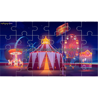 Zirkus - 24-teiliges Puzzle mit dem Thema Zirkus. puzzle zum ausdrucken-schnitzeljagd-kinder
