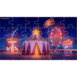 Zirkus - 24-teiliges Puzzle mit dem Thema Zirkus. puzzle zum ausdrucken-schnitzeljagd-kinder