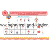 Zirkus-Schnitzeljagd für Kinder (4-5 Jahre)- SCHNITZELJAGD AUFGABEN ZUM AUSDRUCKEN PDF - schnitzeljagd-kinder
