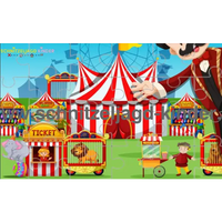 Zirkus-Schnitzeljagd für Kinder (6 Jahre)- SCHNITZELJAGD AUFGABEN ZUM AUSDRUCKEN PDF - schnitzeljagd-kinder