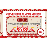 Zirkus-Schnitzeljagd für Kinder (6 Jahre)- SCHNITZELJAGD AUFGABEN ZUM AUSDRUCKEN PDF-schnitzeljagd-kinder