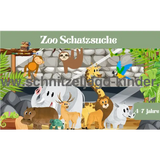 Zooschatzsuche - Zoo Schnitzeljagd zum Ausdrucken für Kinder von 4-7 Jahren - schnitzeljagd-kinder