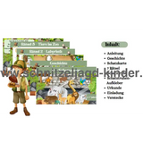Zooschatzsuche - Zoo Schnitzeljagd zum Ausdrucken für Kinder von 4-7 Jahren - schnitzeljagd-kinder