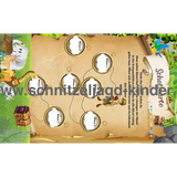 Zooschatzsuche - Zoo Schnitzeljagd zum Ausdrucken für Kinder von 4-7 Jahren - schnitzeljagd-kinder