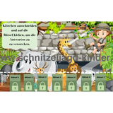 Zooschatzsuche - Zoo Schnitzeljagd zum Ausdrucken für Kinder von 4-7 Jahren - schnitzeljagd-kinder